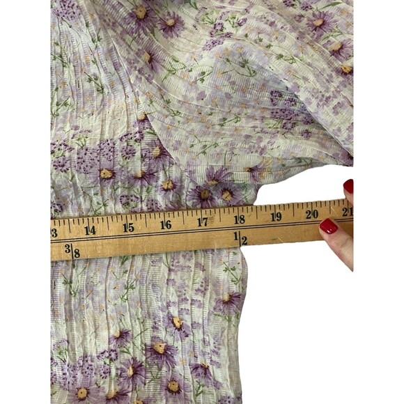 H&M Peplum Floral Blouse Womens M Fairycore, Cottage, Whimsy - Picture 13 of 13